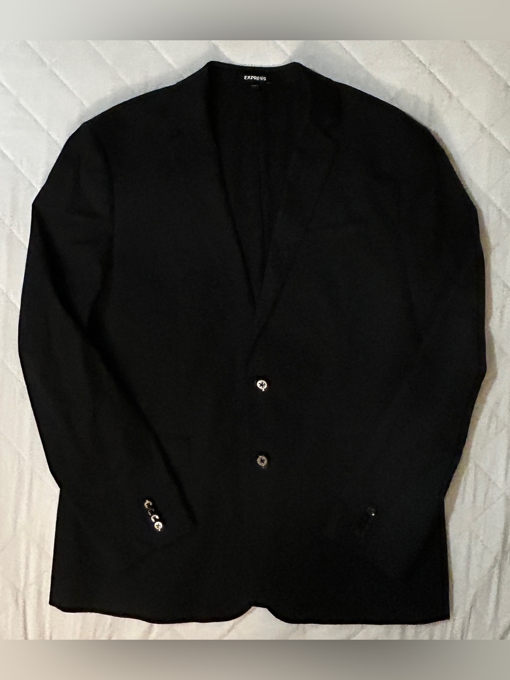 Express Black Men's Sport Coat - Two-Button Blazer